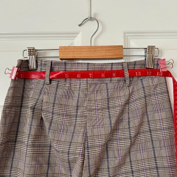 Nasty Gal Plaid Straight-Leg Trousers - Picture 5 of 7